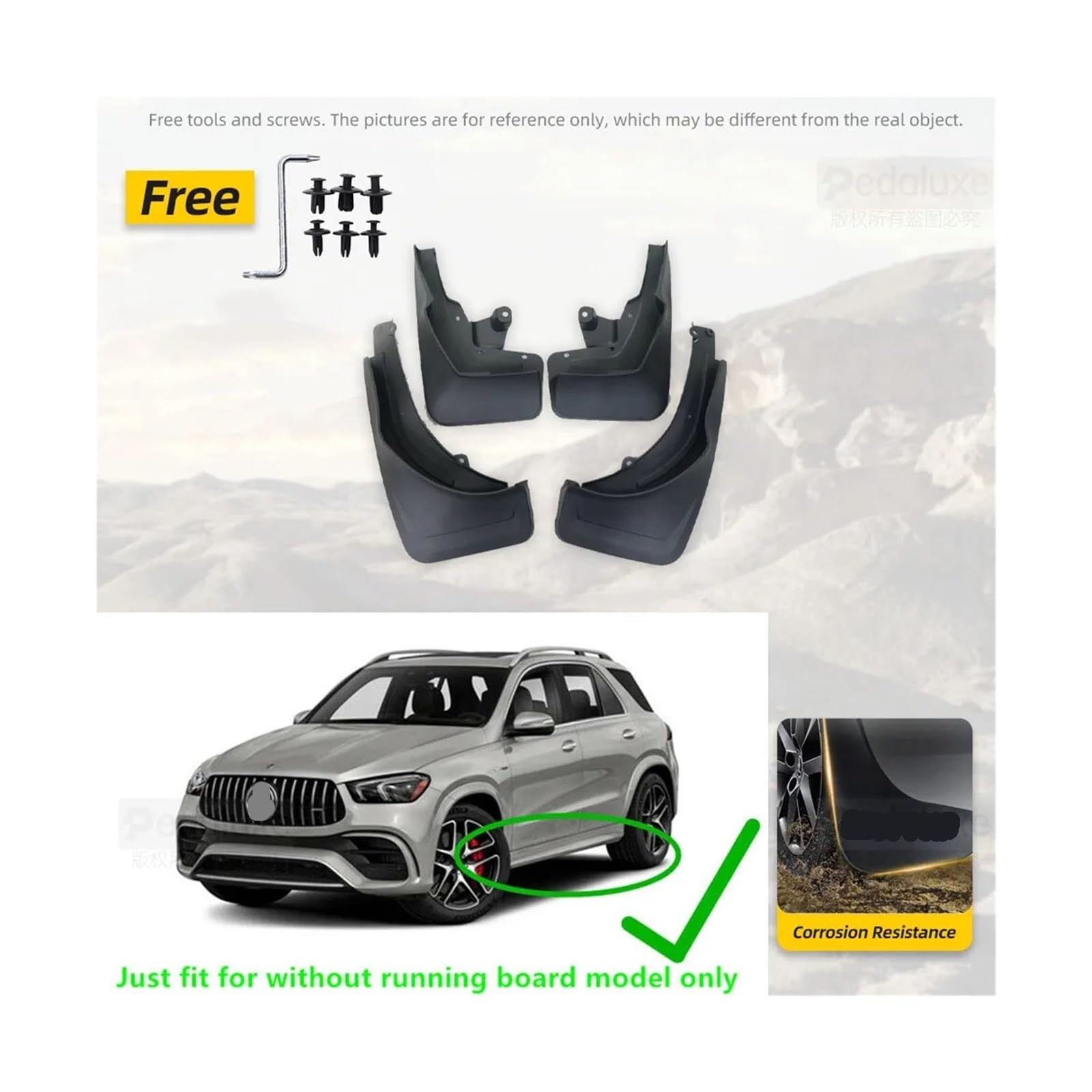 OEM Spritzschutz Schmutzfänger kompatibel for 2019–2023 Mercedes Benz GLE AMG GLE53 63 WO Pedal OEM Spritzschutz Schmutzfänger kompatibel for 2019–2023 Mercedes Benz GLE AMG GLE53 63 WO Pedal von XFSBHMKH