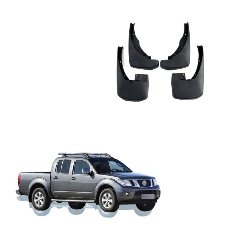 Schmutzfänger, kompatibel mit Nissan Navara Frontier Brute D40 2005–2016, Kotflügel, Spritzschutz, Spritzschutz, Kotflügel, Zubehör 2006 2007 2008 2009 von XFSBHMKH