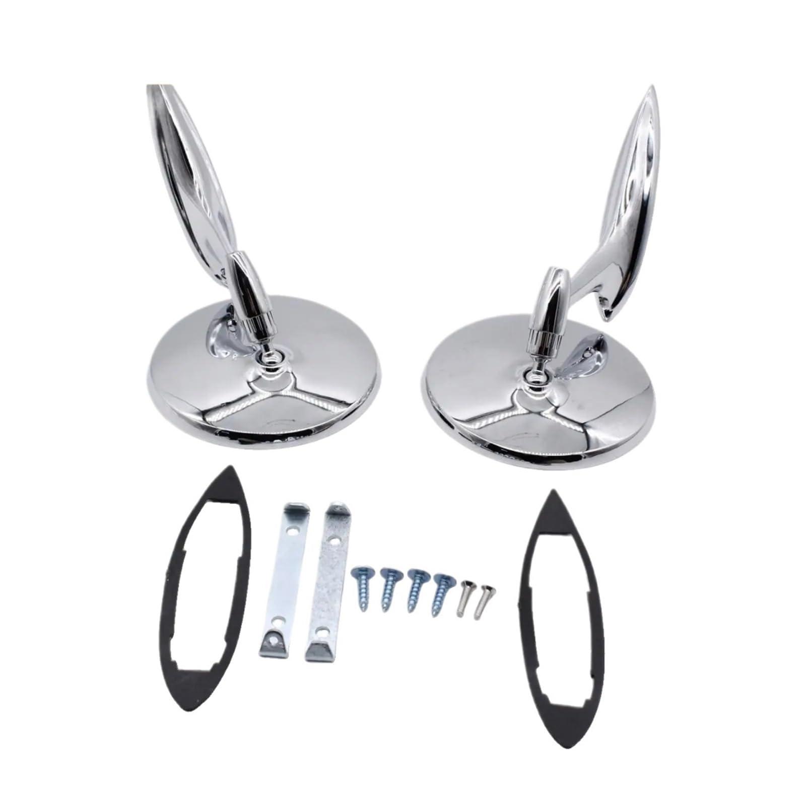 2 runde Außenrückspiegel mit gerippter Basis, passend für Chevy Chevelle Impala Nova 1963–1965. 2 runde Außenrückspiegel mit gerippter Basis, passend für Chevy Chevelle Impala Nova 1963–1965. von XFYESL