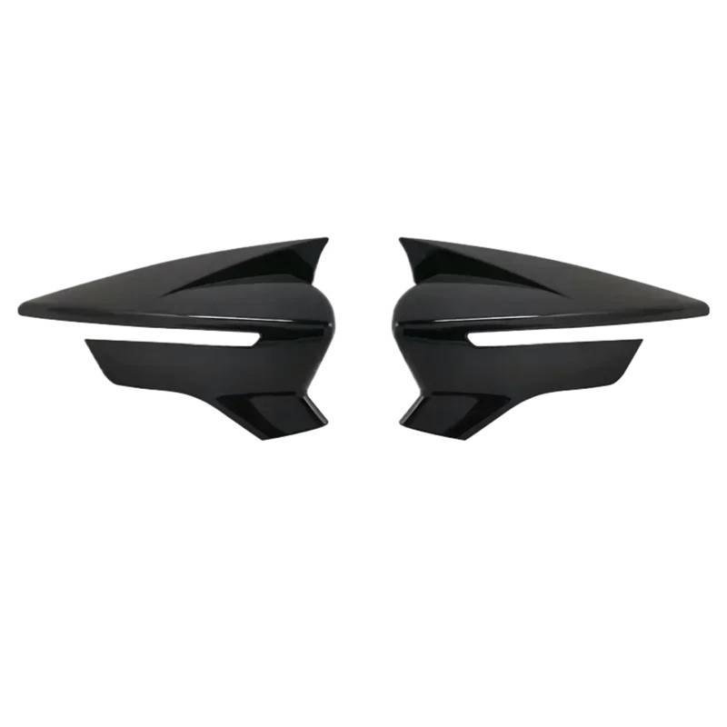 Auto-Rückspiegel-Abdeckkappen für Außenspiegel, passend für Seat Leon Lion 5F III, passend für Ibiza 6F V, passend für KJ1, passend für Arona KJ7(ABS Black) von XFYESL