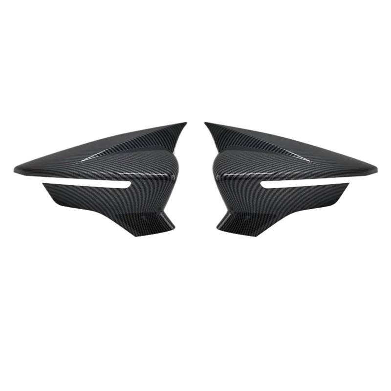 Auto-Rückspiegel-Abdeckkappen für Außenspiegel, passend für Seat Leon Lion 5F III, passend für Ibiza 6F V, passend für KJ1, passend für Arona KJ7(Carbon Fiber) von XFYESL