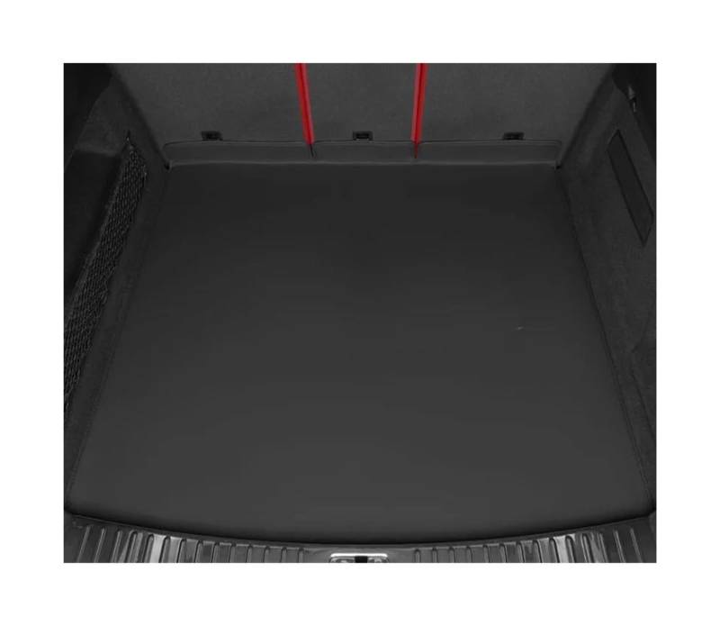 Car Trunk Liner Auto Hinten Stamm Matten Fit Für Porsche Cayenne E3 9YA/9YB 2019~2026 Leder Lagerung Pads Fracht Kofferraumwanne(Black Half Set) von XFYESL
