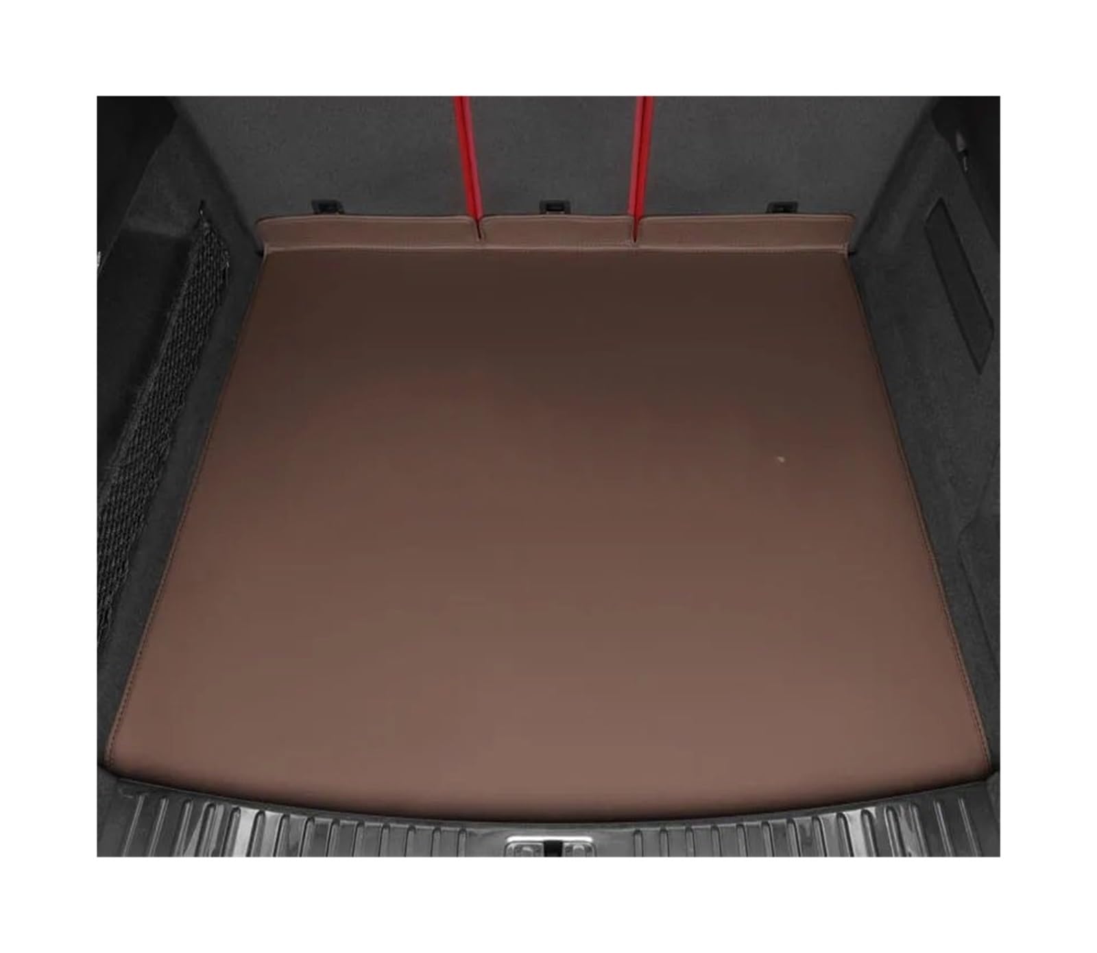 Car Trunk Liner Auto Hinten Stamm Matten Fit Für Porsche Cayenne E3 9YA/9YB 2019~2026 Leder Lagerung Pads Fracht Kofferraumwanne(Coffee Half Set) von XFYESL