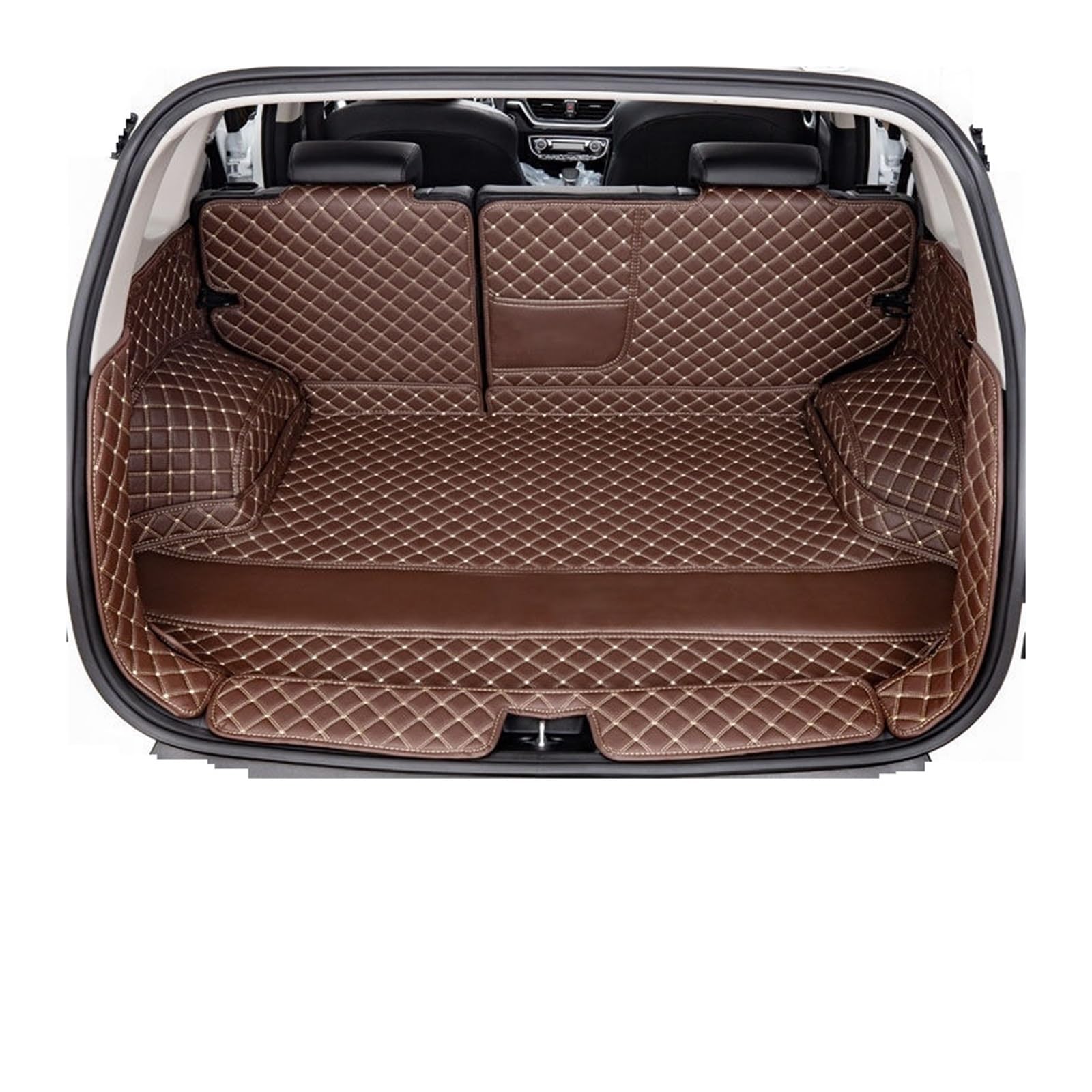 Car Trunk Liner Auto-Kofferraummatte, vollständige Abdeckung, passend für Kia K3/Ceed 2019–2023, 2022, 2021, 2020, Auto-Abdeckung, Cargo-Liner, Innenraum Kofferraumwanne(Brown) von XFYESL