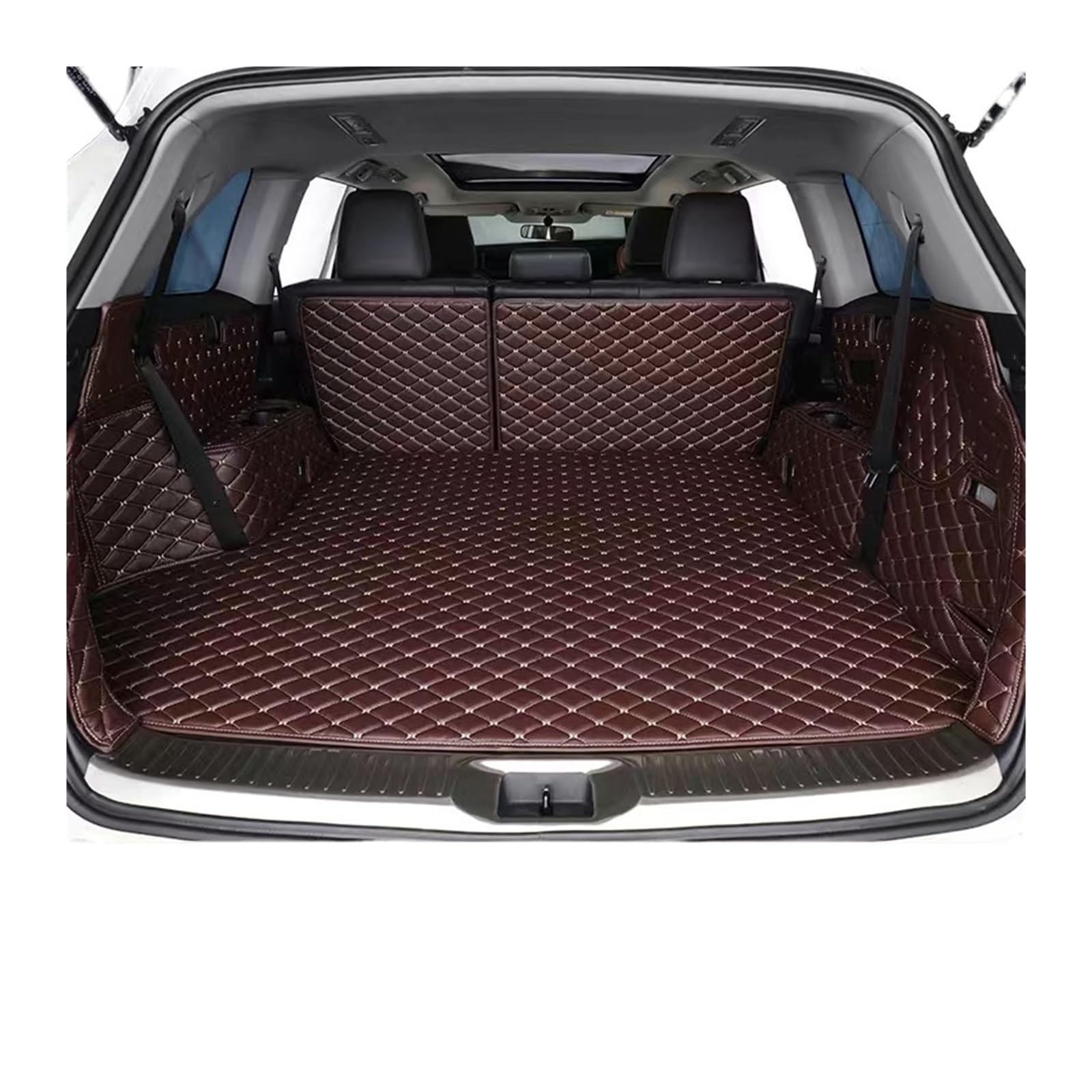 Car Trunk Liner Auto-Kofferraummatten Fit für Kia Stinger Cerato Ev6 Rio Seltos Ceed Auto Boot Interior wasserdichte Schutzpolster Kofferraumwanne(Color 10) von XFYESL