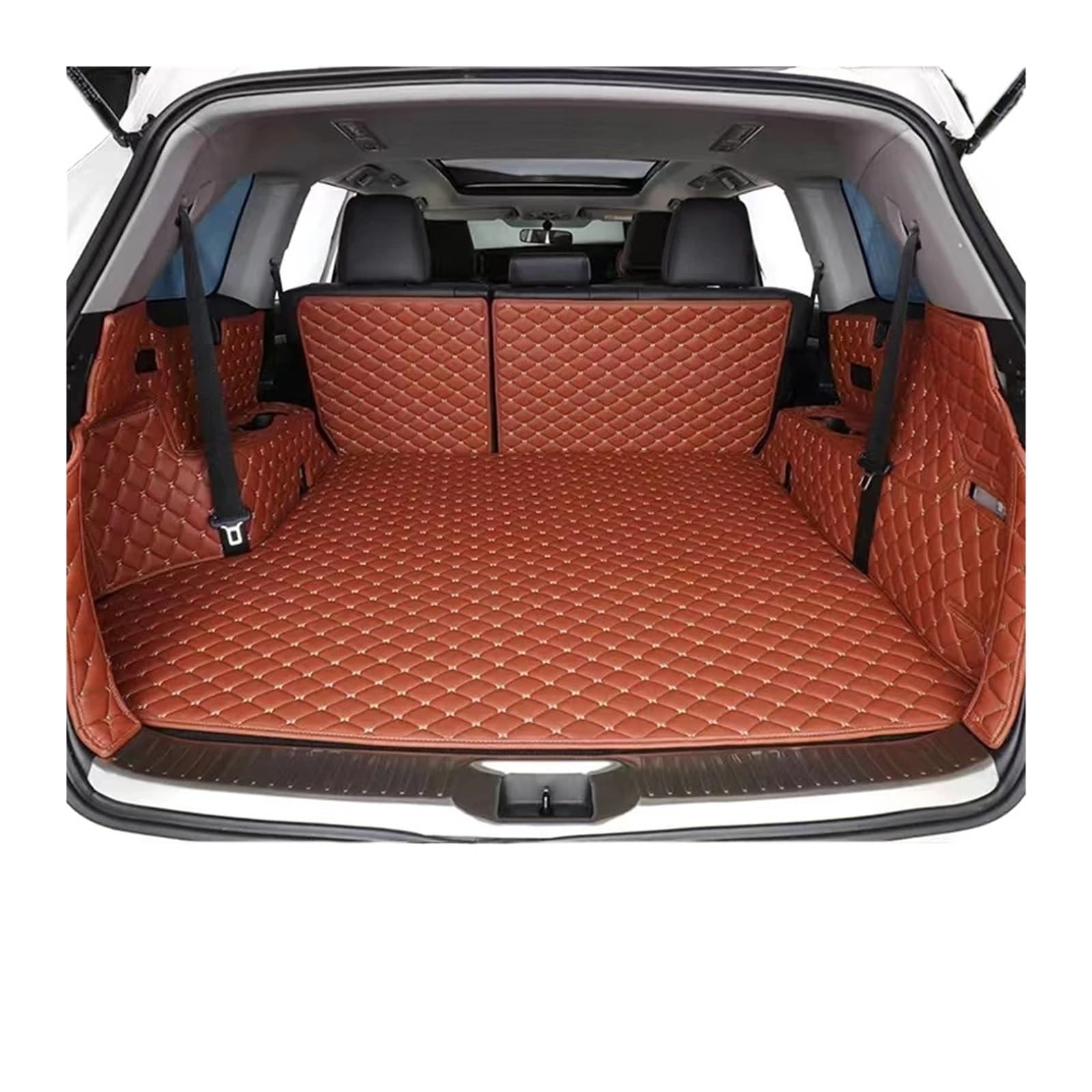 Car Trunk Liner Auto-Kofferraummatten Fit für Kia Stinger Cerato Ev6 Rio Seltos Ceed Auto Boot Interior wasserdichte Schutzpolster Kofferraumwanne(Color 16) von XFYESL