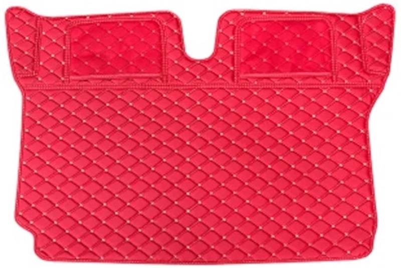 Car Trunk Liner Auto Leder Material Auto Hinten Matte Stamm Fit Für Smart 451 Smart 453 Fortwo 2009-2020 Kofferraumwanne(Red-451-fully) von XFYESL