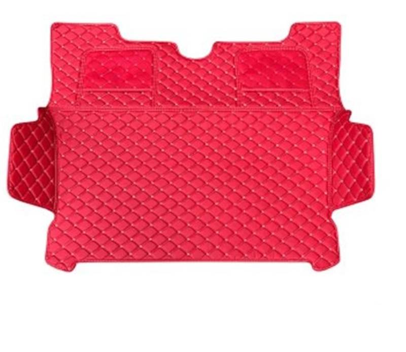 Car Trunk Liner Auto Leder Material Auto Hinten Matte Stamm Fit Für Smart 451 Smart 453 Fortwo 2009-2020 Kofferraumwanne(Red-453-fully) von XFYESL