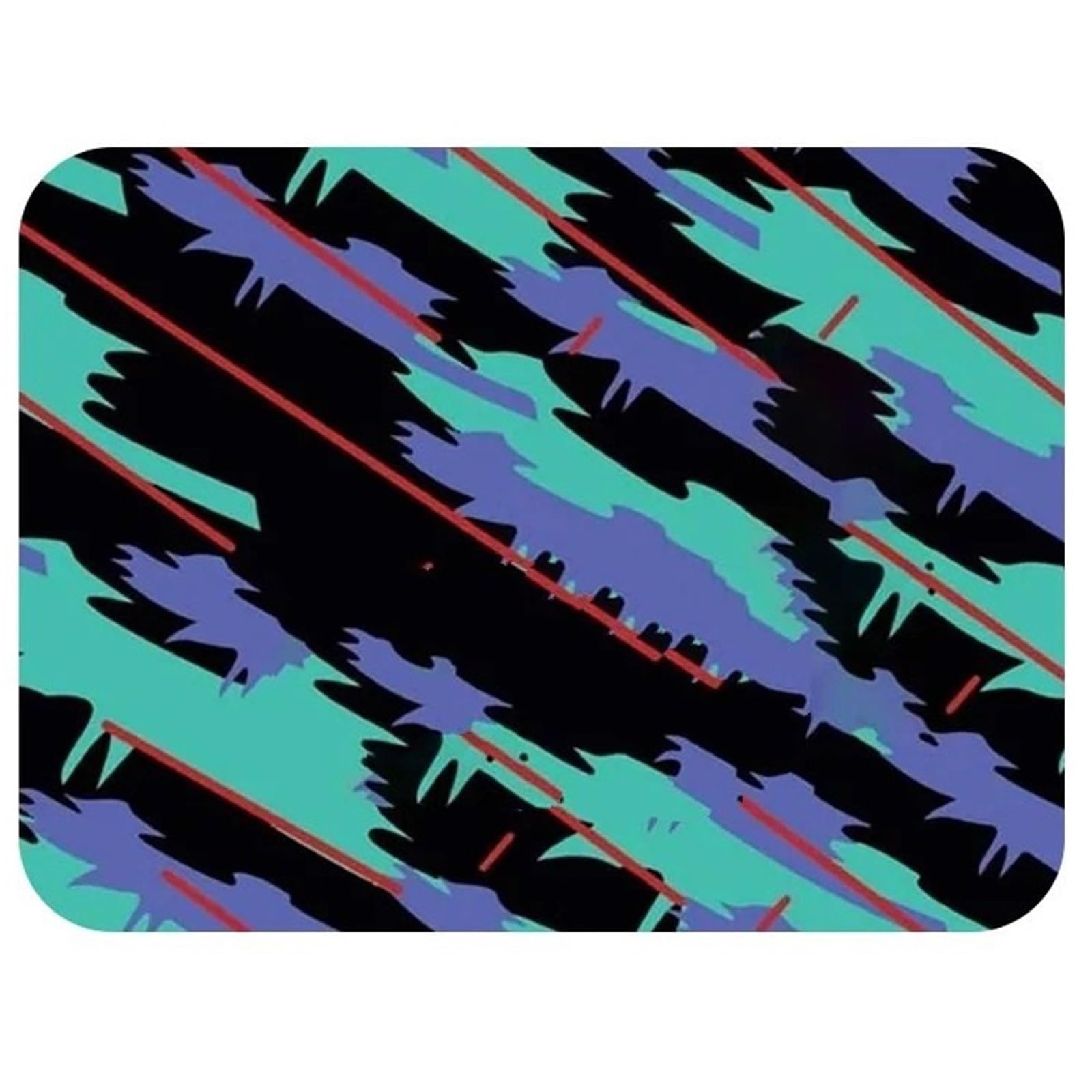 Car Trunk Liner Custom Cargo Liner Mat mit Retro-Muster für Autos – langlebiger Kofferraumschutz mit Anti-Rutsch-Textur Kofferraumwanne(Camouflage Blue) von XFYESL