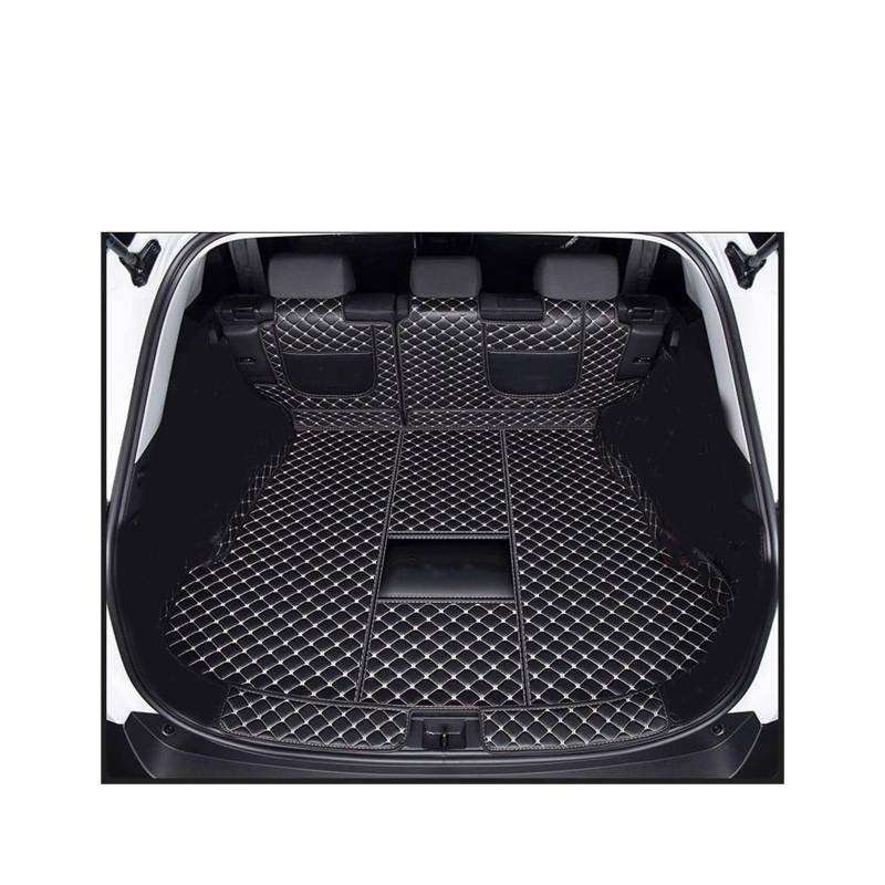 Car Trunk Liner Fit Für Toyota RAV4 2024 2025 Zubehör Kraftstoff PHEV Vollständige Abdeckung Cargo Liner Auto Innen Modifikation Kofferraumwanne(Half Black Beige,Hybrid) von XFYESL