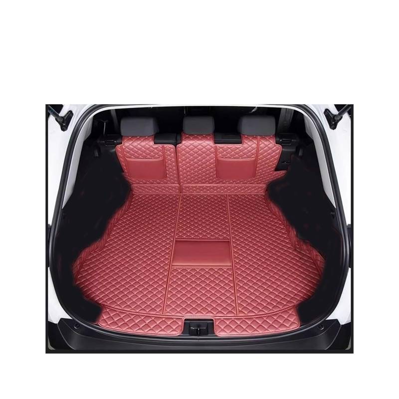 Car Trunk Liner Fit Für Toyota RAV4 2024 2025 Zubehör Kraftstoff PHEV Vollständige Abdeckung Cargo Liner Auto Innen Modifikation Kofferraumwanne(Half Red,PHEV) von XFYESL