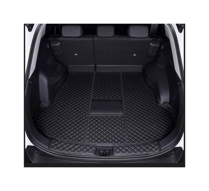Car Trunk Liner Fit Für Toyota RAV4 2024 2025 Zubehör Kraftstoff PHEV Vollständige Abdeckung Cargo Liner Auto Innen Modifikation Kofferraumwanne(Main Pad Black,Hybrid) von XFYESL