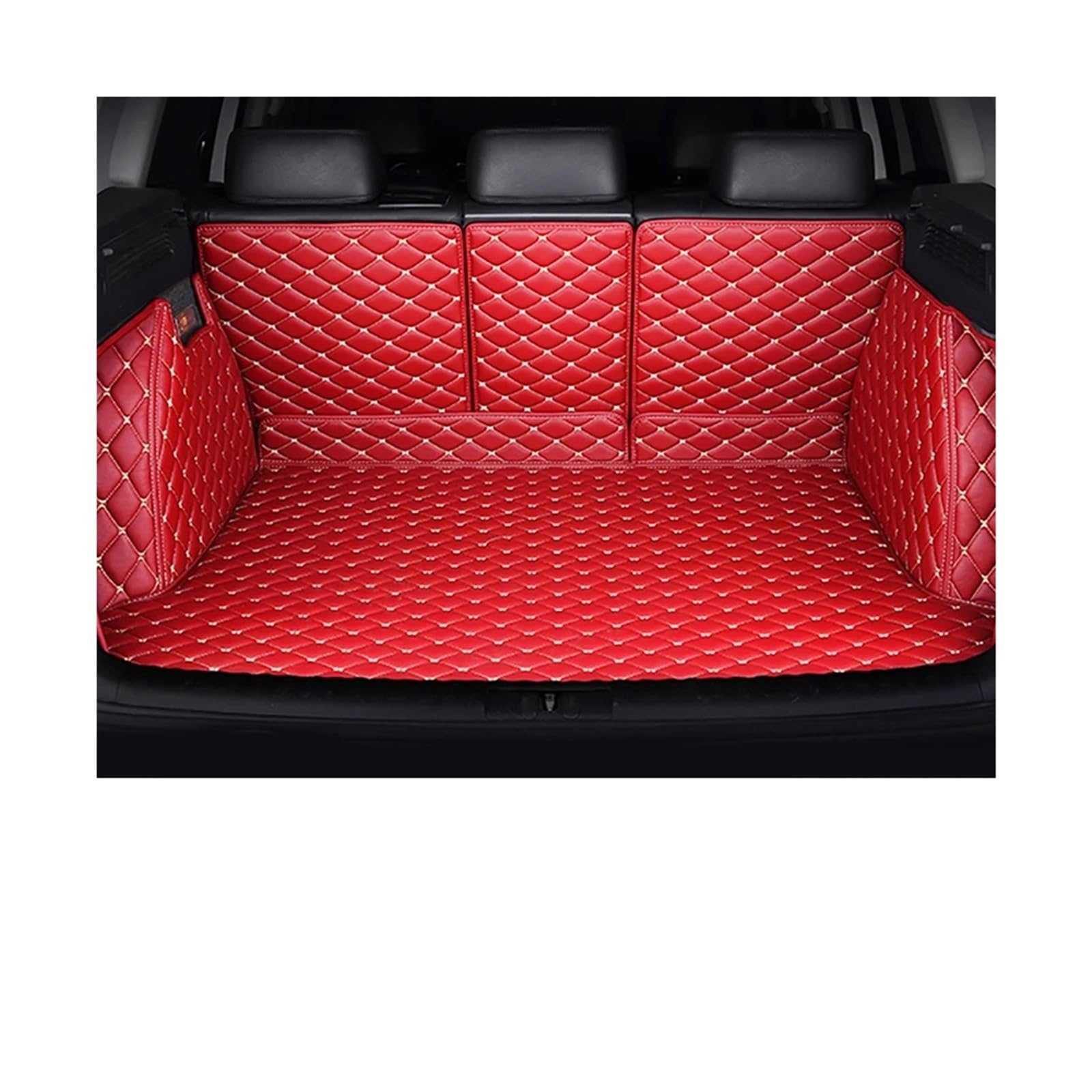 Car Trunk Liner Full Wrap Leder Kofferraummatte FIT Für Ford S-max 2006-2016 Auto Zubehör Kofferraumwanne(C) von XFYESL