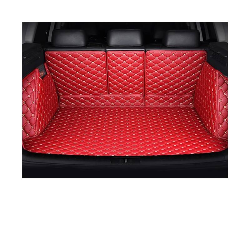 Car Trunk Liner Full Wrap Leder Kofferraummatte FIT Für Ford S-max 2006-2016 Auto Zubehör Kofferraumwanne(C) von XFYESL