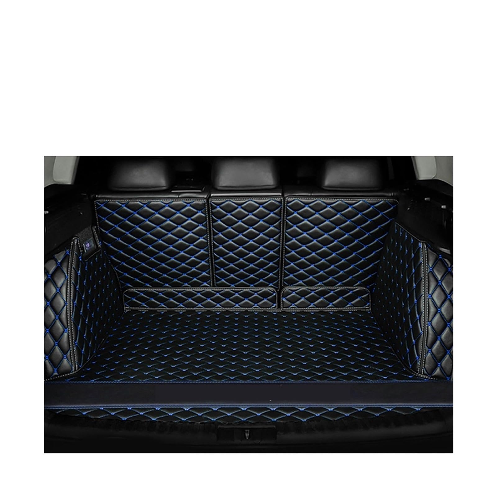 Car Trunk Liner Full Wrap Leder Kofferraummatte FIT Für Ford S-max 2006-2016 Auto Zubehör Kofferraumwanne(E) von XFYESL