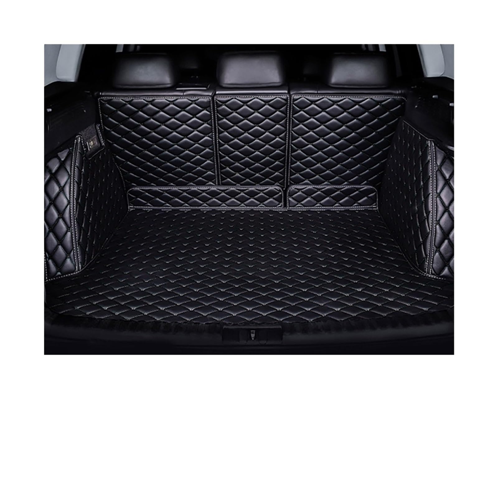 Car Trunk Liner Full Wrap Leder Kofferraummatte FIT Für Ford S-max 2006-2016 Auto Zubehör Kofferraumwanne(N) von XFYESL
