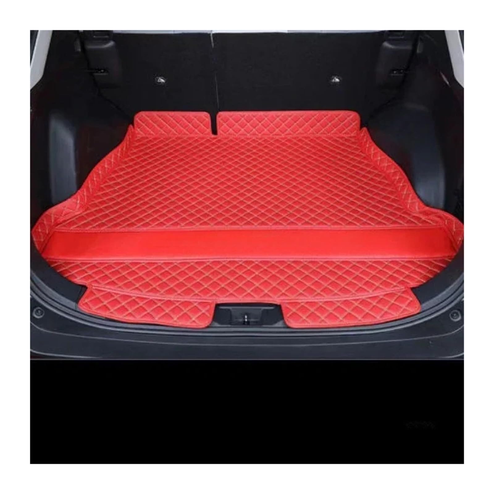 Car Trunk Liner Gepäckboden-Teppichfach, wasserdicht, für jedes Wetter, passend für Toyota RAV4 2020–2024, Benzinversion Kofferraumwanne(Main Pad red) von XFYESL