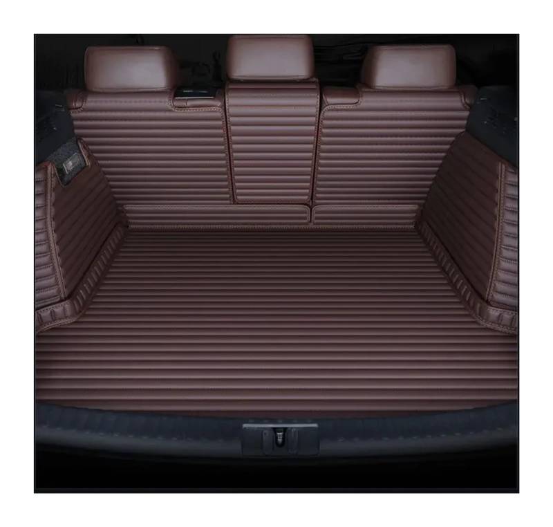 Car Trunk Liner Gestreifte Pu-Leder-Kofferraummatte mit vollständiger Abdeckung, passend für Peugeot 301 307 308 2014–2015 2016–2019 Kofferraumwanne(09,307 2008-2013) von XFYESL