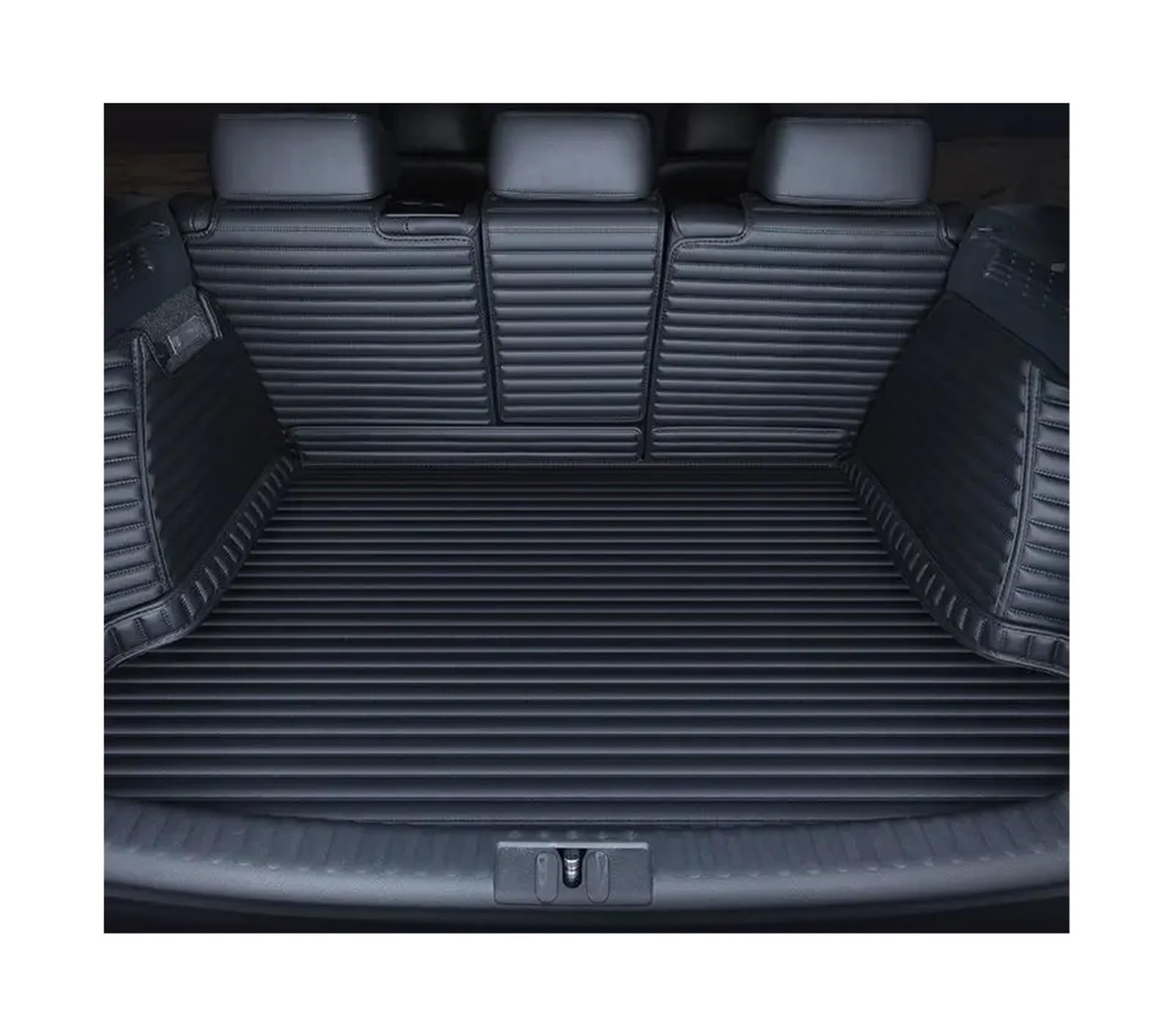 Car Trunk Liner Gestreifte Pu-Leder-Kofferraummatte mit vollständiger Abdeckung, passend für Peugeot 301 307 308 2014–2015 2016–2019 Kofferraumwanne(11,308 2012-2013) von XFYESL