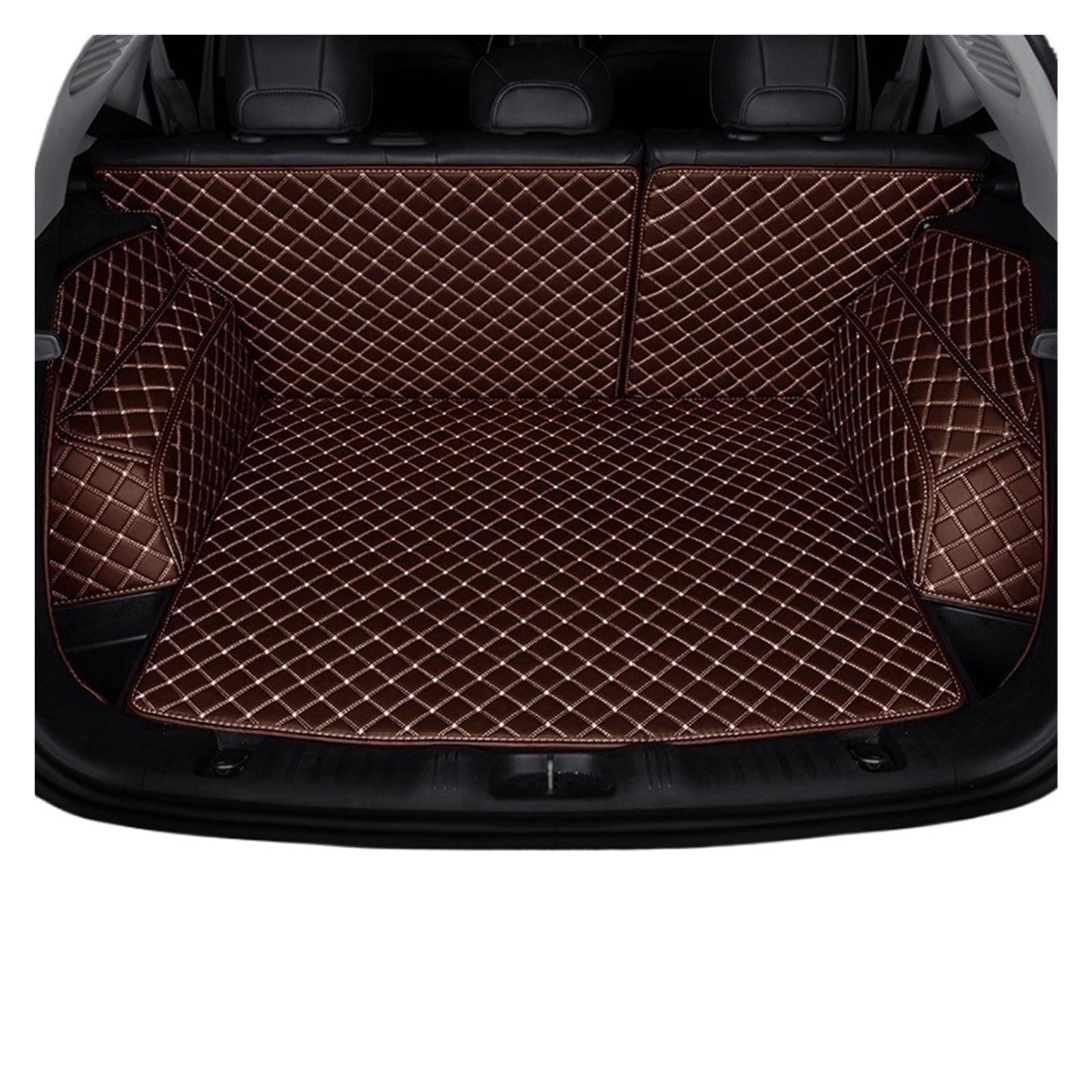 Car Trunk Liner Kofferraummatten passend für Hyundai Tucson 2006–2014 2015 2016 2017 2018 2019 2020 2021 2022–2025 Kofferraumwanne(Coffee,2015-2020) von XFYESL