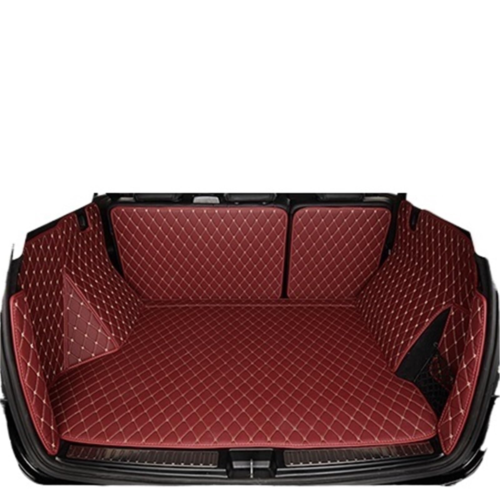 Car Trunk Liner Kofferraummatten passend für Mercedes Benz R 350 W251 6 Sitze 2017–2006, wasserdichte Kofferraumteppiche, Cargo-Liner-Matte Kofferraumwanne(Full Set Wine red) von XFYESL