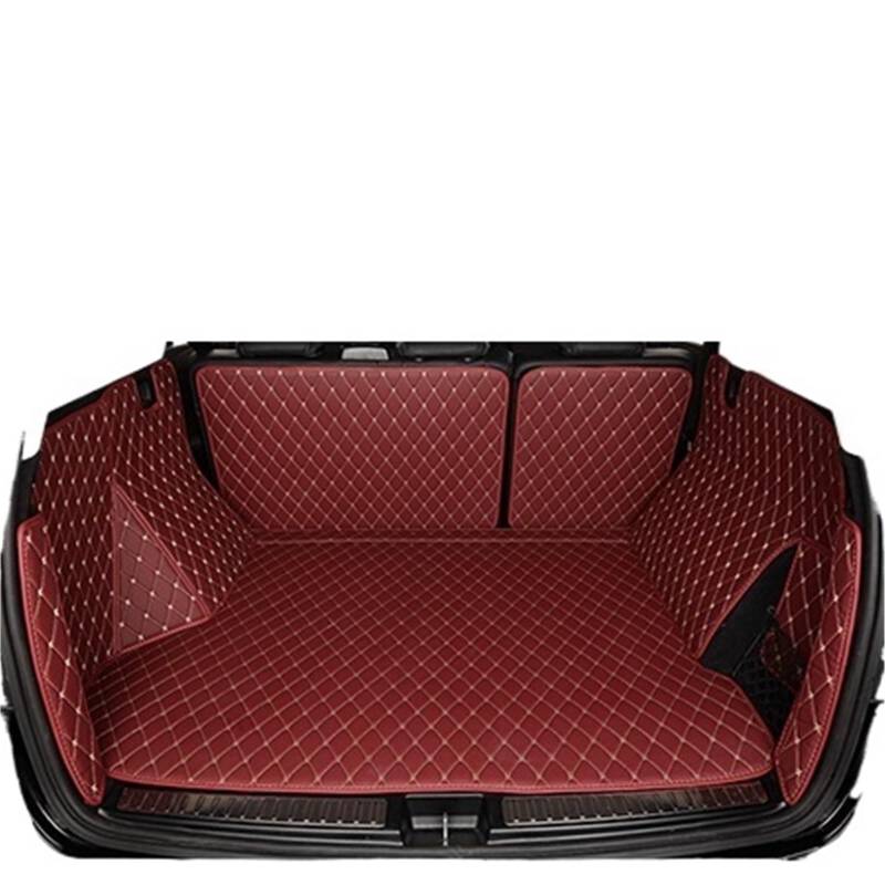 Car Trunk Liner Kofferraummatten passend für Mercedes Benz R 350 W251 6 Sitze 2017–2006, wasserdichte Kofferraumteppiche, Cargo-Liner-Matte Kofferraumwanne(Full Set Wine red) von XFYESL