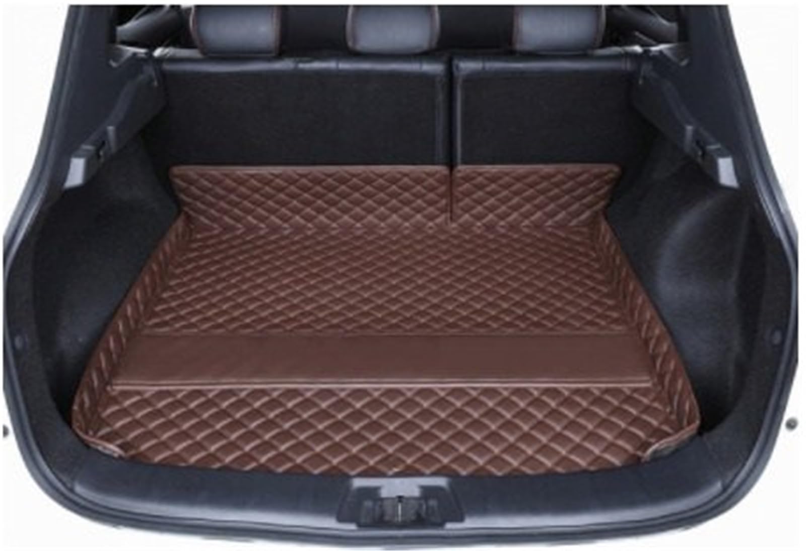 Car Trunk Liner Kofferraummatten passend für Nissan Qashqai J10 2007 2008 2009 2010 2011 Anti-Schmutz-Schutzschale Cargo-Liner Zubehör Kofferraumwanne(Half Set Brown) von XFYESL