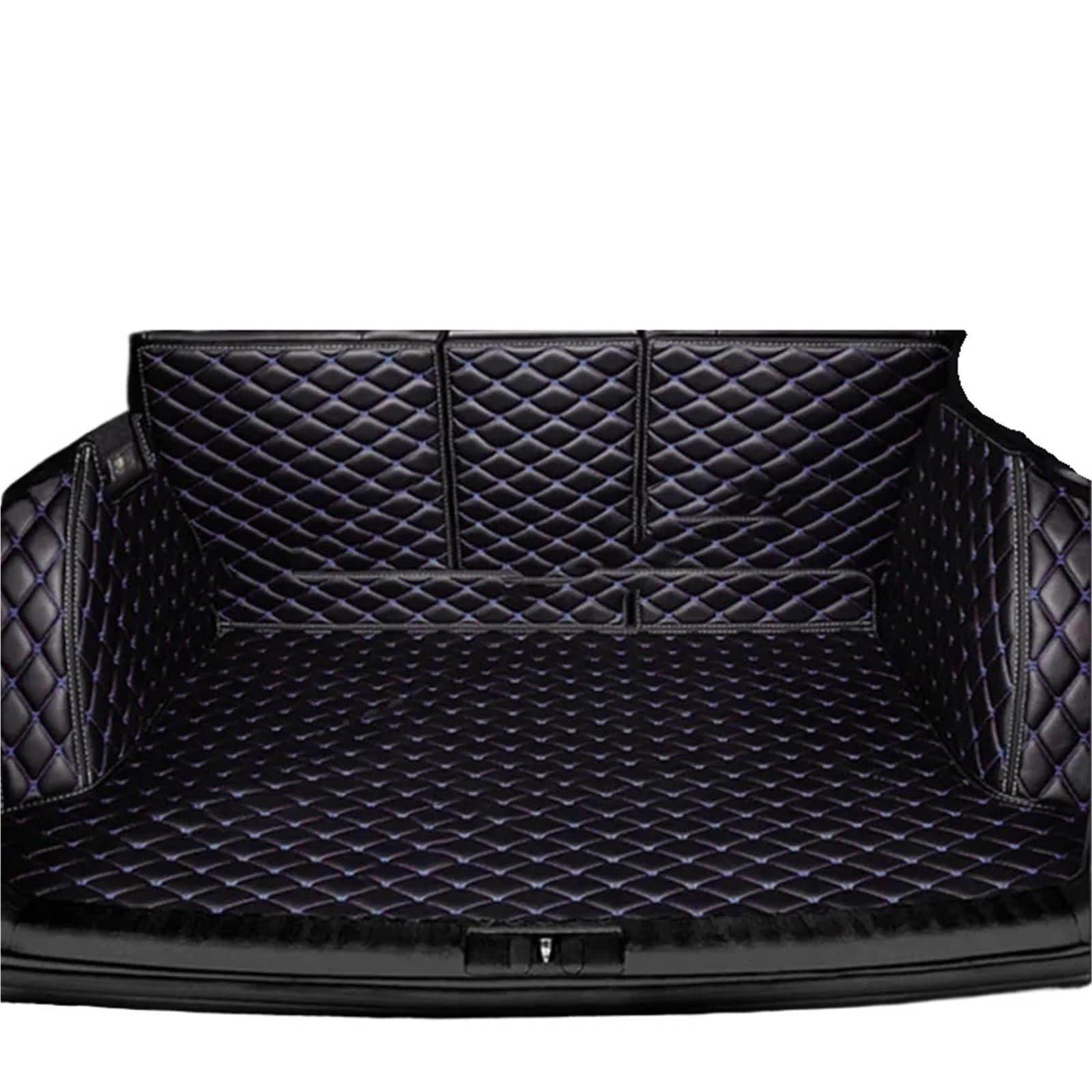 Car Trunk Liner Kofferraumwanne passend für Avatr 07 2024 2025 2026 2027, wasserdichter Teppich, Kofferraummatte, Teppiche, Aufbewahrungsunterlage Kofferraumwanne(Black Blue-1) von XFYESL