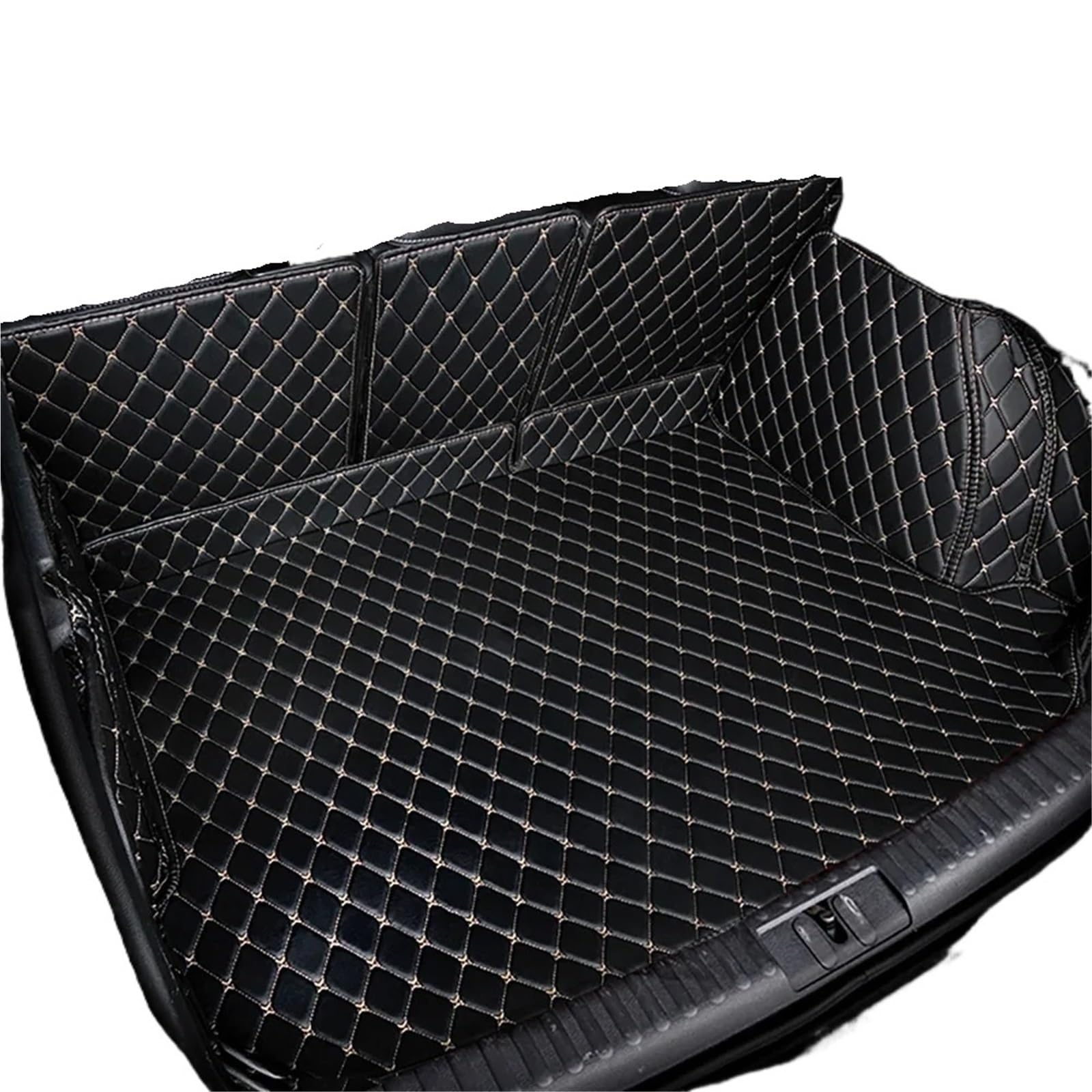 Car Trunk Liner Kofferraumwanne passend für Avatr 07 2024 2025 2026 2027, wasserdichter Teppich, Kofferraummatte, Teppiche, Aufbewahrungsunterlage Kofferraumwanne(Black White-1) von XFYESL