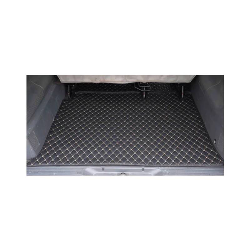 Car Trunk Liner Komplettset Auto-Fußmatten + Kofferraummatte passend für Mercedes Benz Viano 7 8 Sitze W639 2020–2004, wasserdichte Teppiche Kofferraumwanne(Black with beige) von XFYESL