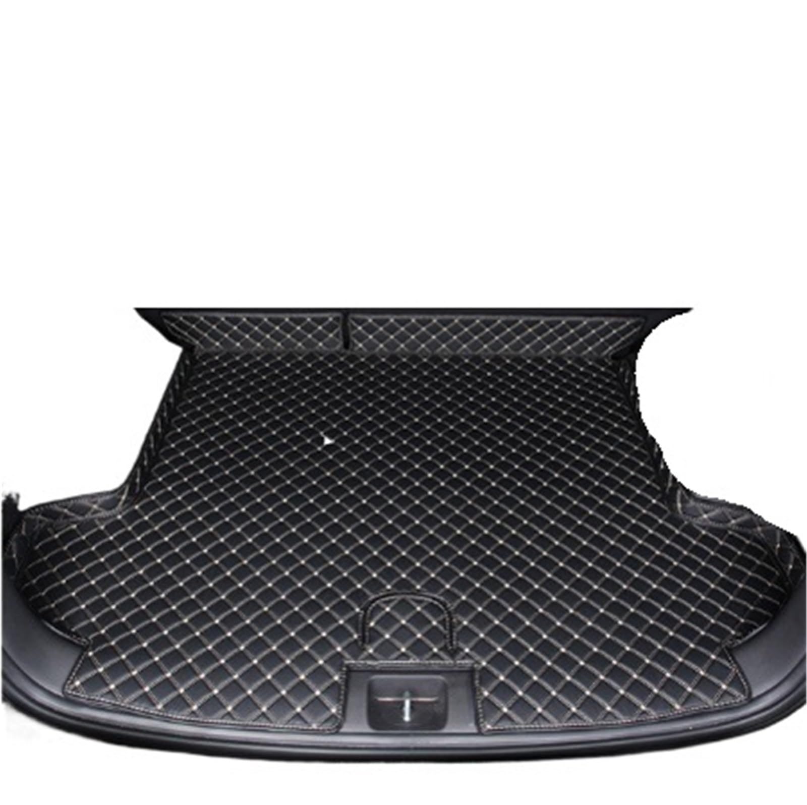 Car Trunk Liner Leder Kofferraum Matte Fit Für Hyundai Tucson 2016 2017 2018 2019 2020 SUV Cargo-Liner Kofferraumwanne(Black Beige 1) von XFYESL