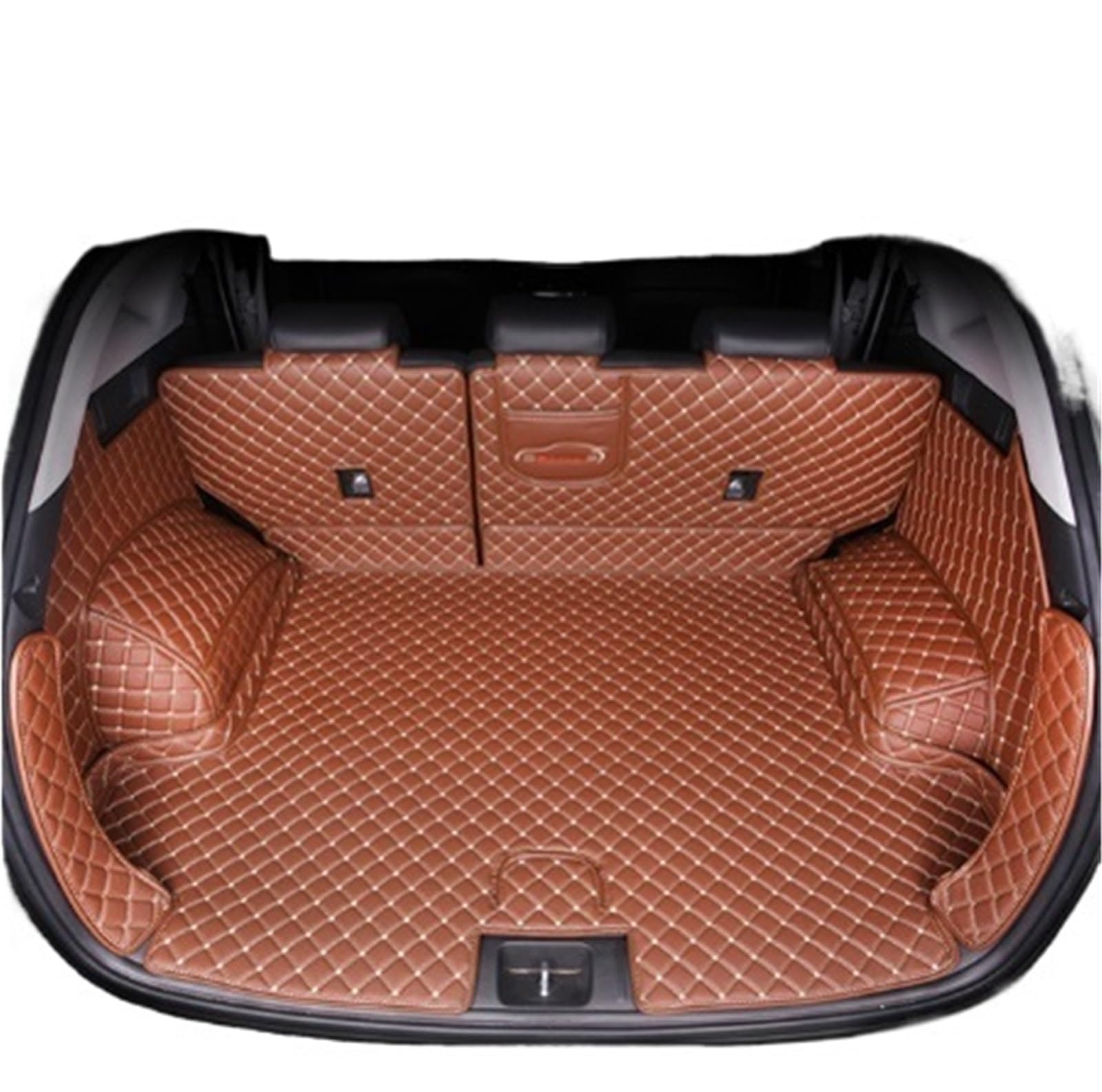 Car Trunk Liner Leder Kofferraum Matte Fit Für Hyundai Tucson 2016 2017 2018 2019 2020 SUV Cargo-Liner Kofferraumwanne(Brown 2) von XFYESL