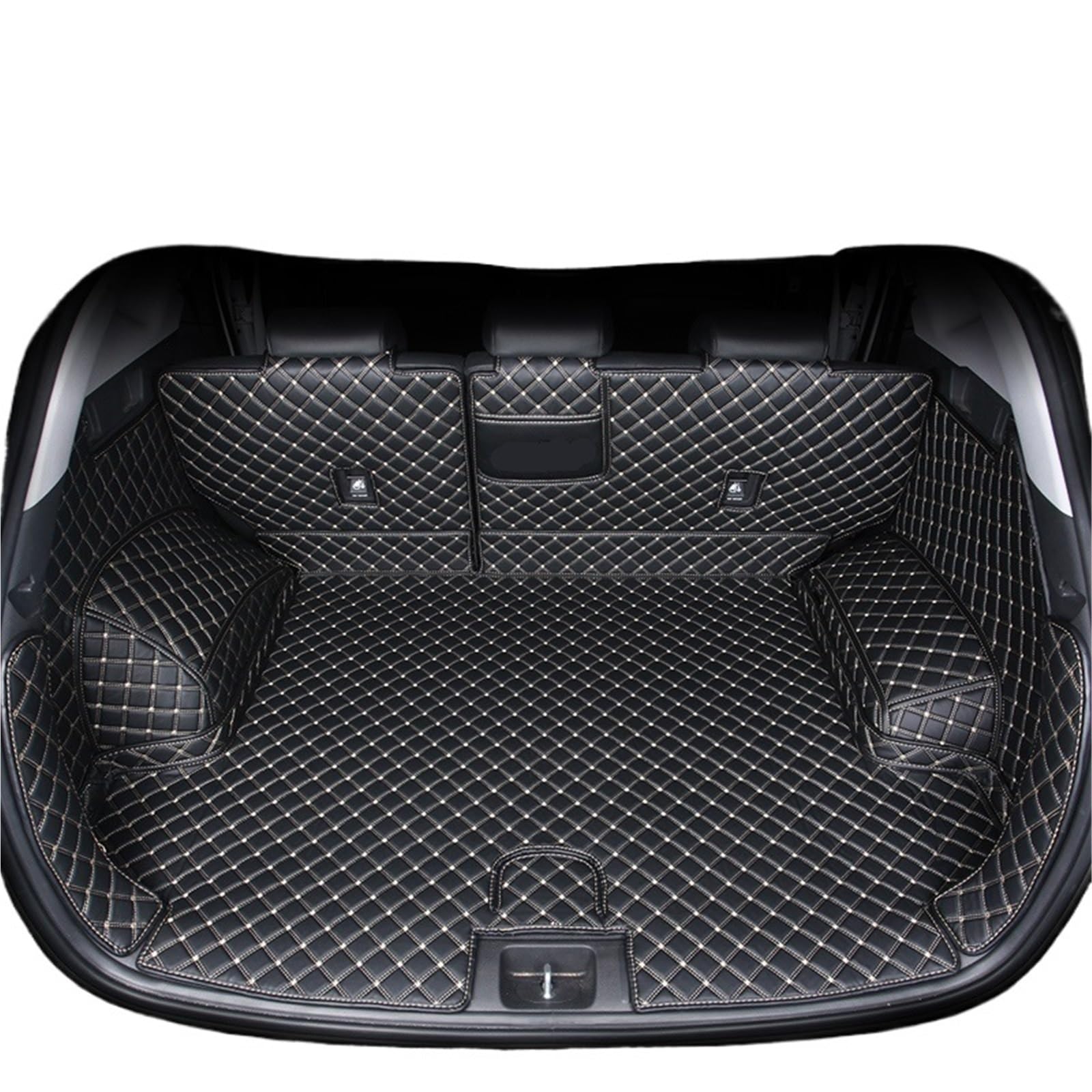 Car Trunk Liner Leder Kofferraum Matte Fit Für Hyundai Tucson 2019 2020 SUV Cargo-Liner Zubehör Innen Boot Kofferraumwanne(C) von XFYESL