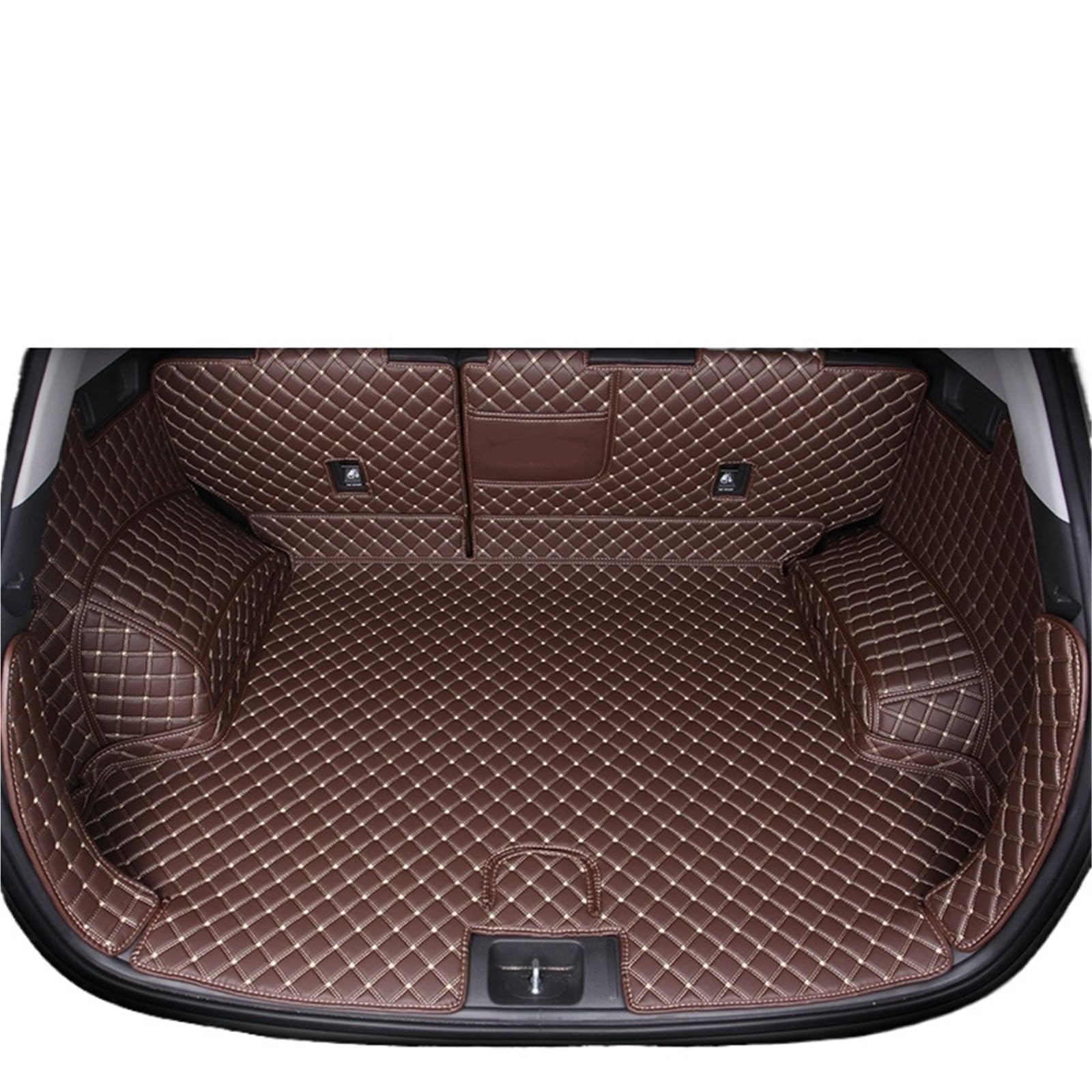 Car Trunk Liner Leder Kofferraum Matte Fit Für Hyundai Tucson 2019 2020 SUV Cargo-Liner Zubehör Innen Boot Kofferraumwanne(F) von XFYESL