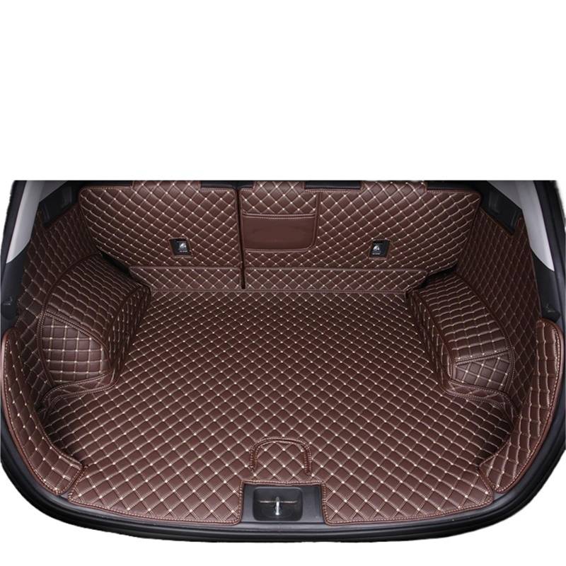 Car Trunk Liner Leder Kofferraum Matte Fit Für Hyundai Tucson 2019 2020 SUV Cargo-Liner Zubehör Innen Boot Kofferraumwanne(F) von XFYESL