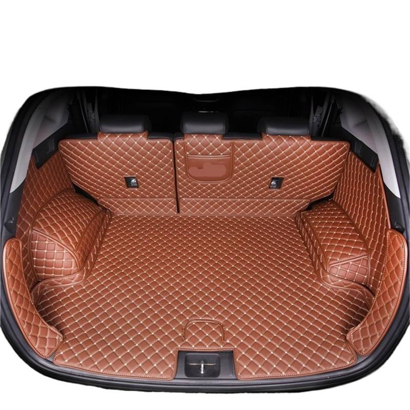 Car Trunk Liner Leder Kofferraum Matte Fit Für Hyundai Tucson 2019 2020 SUV Cargo-Liner Zubehör Innen Boot Kofferraumwanne(H) von XFYESL