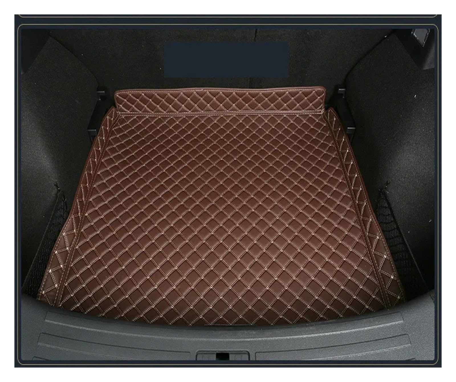 Car Trunk Liner Leder-Kofferraummatte Cargo-Liner Fit für MG ZS 2019 2020 2021 Boot Teppich Innenzubehör Abdeckungen Kofferraumwanne(Coffee 1) von XFYESL