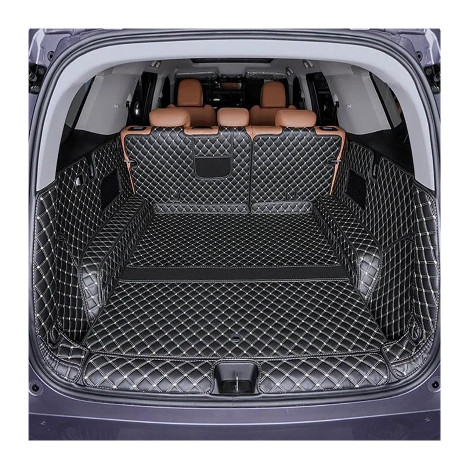 Car Trunk Liner Passend für Great Wall New Haval H5 2024. Passende Kofferraummatte, langlebiger Teppich für den hinteren Stauraum Kofferraumwanne(A Black Meter) von XFYESL