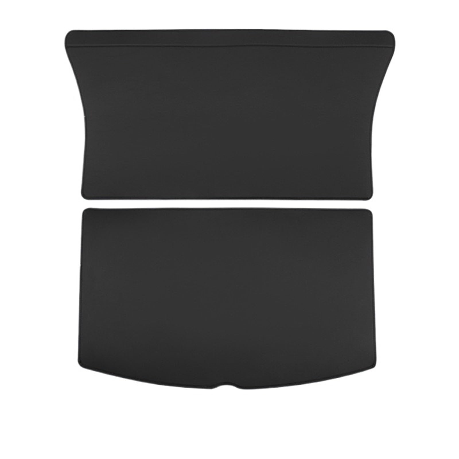 Car Trunk Liner Passend für Tesla Model Y Modell 3 2017-2024 Leder-Kofferraummatten Rücksitzlehnenschutzpolster Kofferraumwanne(My 19-23 Trunk Mat) von XFYESL
