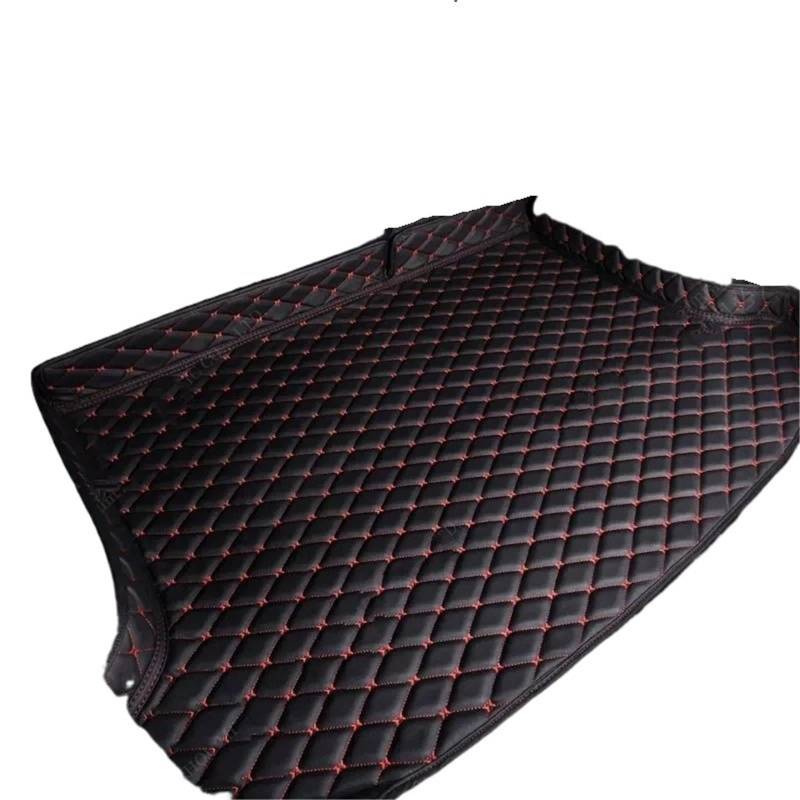 Car Trunk Liner Passend für Volvo XC60 2018 2019 2020 2021 2022 2023 2024 2025 Kofferraummatte Custom Waterproof Cargo Liner Kofferraumwanne(Black-Red) von XFYESL