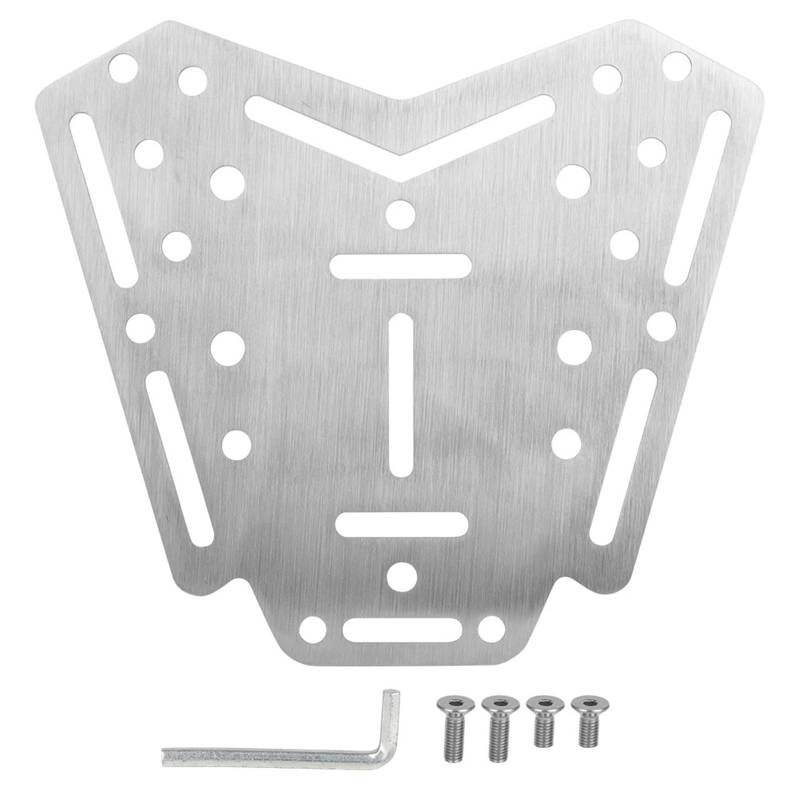 Gepäckträger Passend für Zontes 310M 350D Motorrad-Rack-Halter-Unterstützung Trägerregal Top-Box-Halterung Fracht-Heckbox Motorrad-Hintersitzhalterung von XFYESL