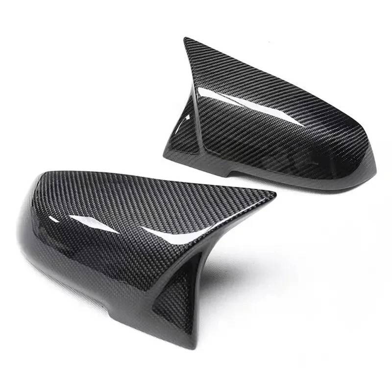 Passend für BMW 1er, 2er, 3er, 4er, M2, F30, F32, Ersatz-Spiegelabdeckung aus Kohlefaser.(Carbon grain) von XFYESL