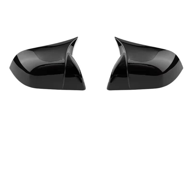 Passend für Tesla Model 3 Model Y, Rückspiegel-Abdeckkappen für die Außentüren und Seitenspiegel.(M3 Glossy Black) von XFYESL
