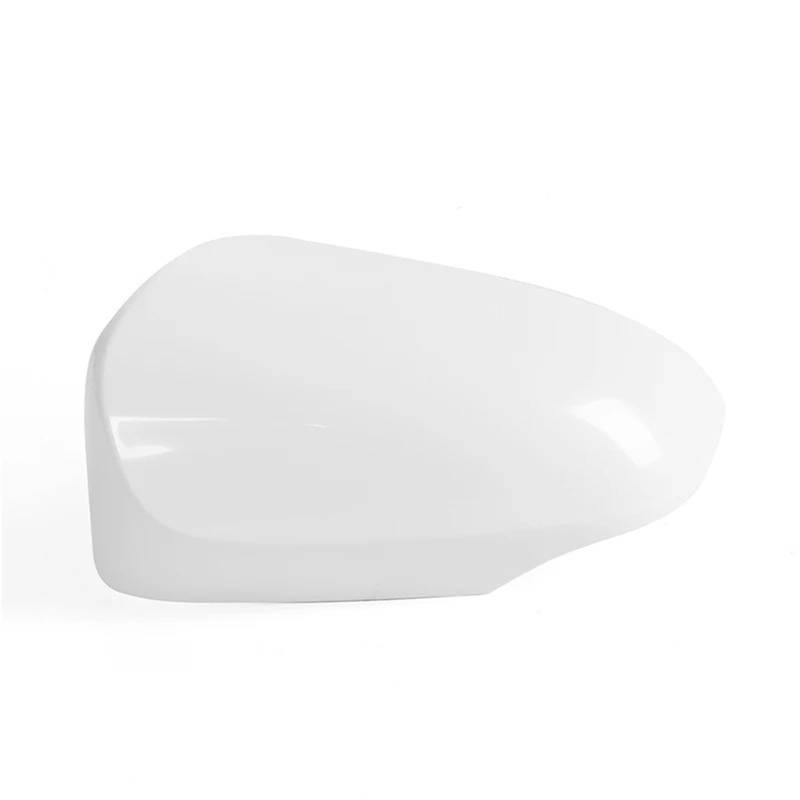 Passend für Toyota Corolla 2014 2015 2016 2017 2018. Gehäuse der Rückspiegelabdeckung. Glänzend weiße Seitenspiegelkappen.(Left 1piece) von XFYESL