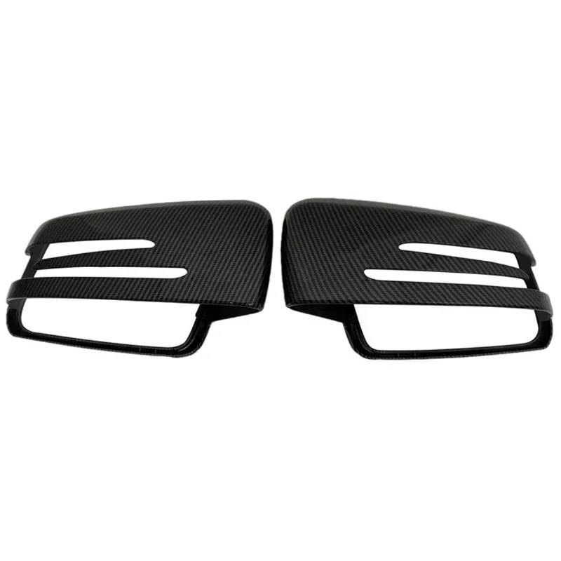 Rückspiegelabdeckungen passend für Mercedes-Benz W204 E W212 W176 W246 CLS C218 GLA X156 ABS Carbonfaser schwarz glänzend(Carbon fiber pattern) von XFYESL