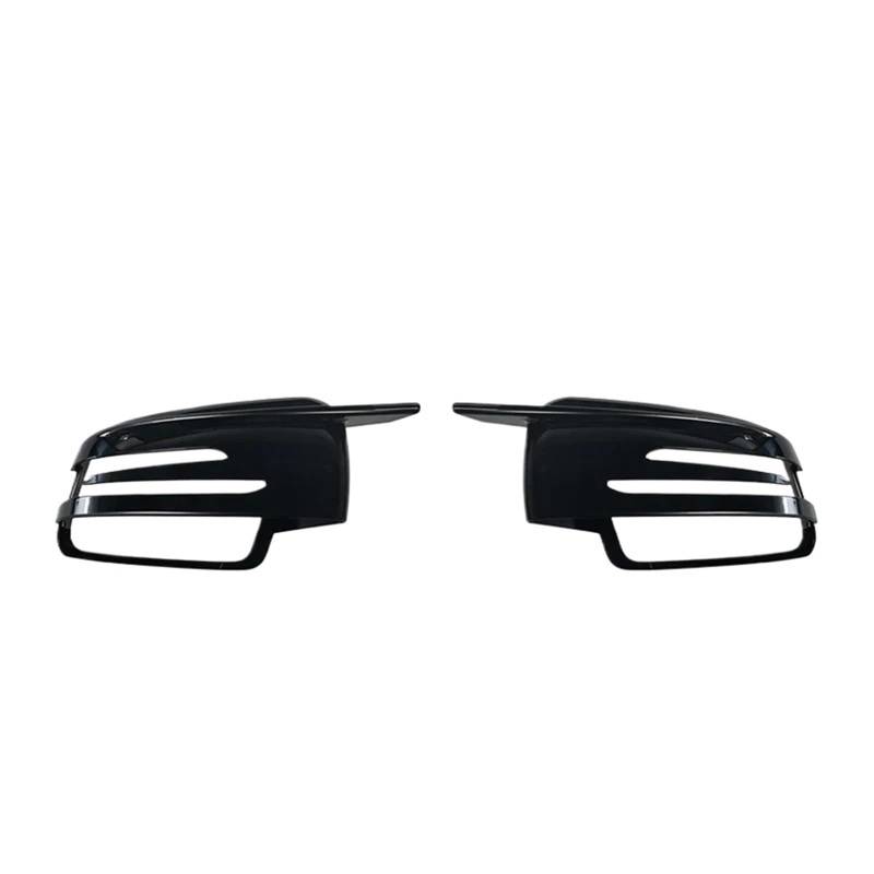 Seitenspiegelkappenabdeckungen passend für Mercedes Benz W176 W246 W212 W204 C117 X156 X204 W221 C218 ABCES CLA GLA GLK-Klasse.(Bright black) von XFYESL
