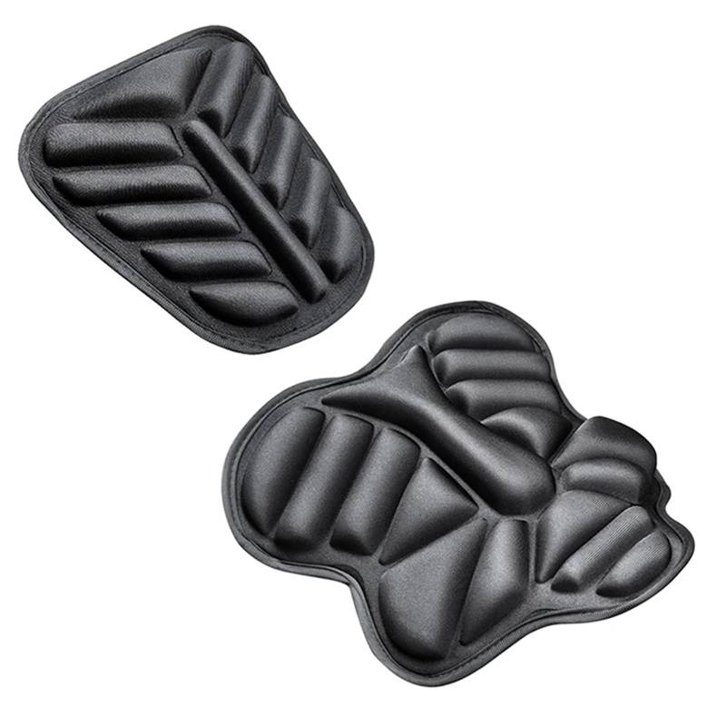 XFYESL Sitzbezüge 2 PCS Universal Kühlung Motorrad Sitz Pad Anti-Slip 3D Sitz Abdeckung Für Motorräder Roller Hitzeschild(2 PCS Front Rear) von XFYESL