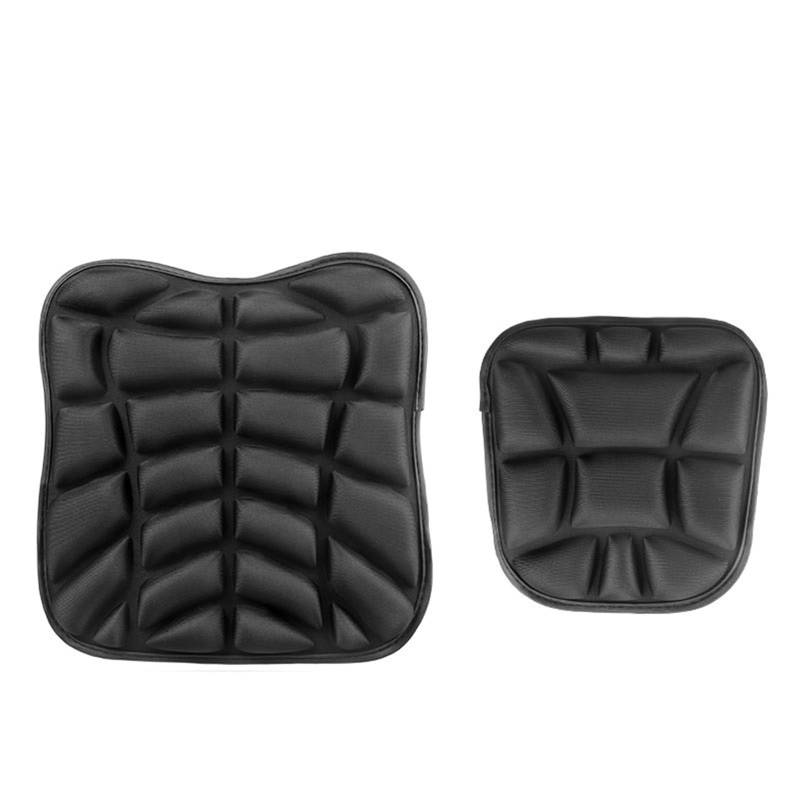 XFYESL Sitzbezüge 3D Motorrad Sitzkissen 2er Pack Vorne + Hinten Anti Slip Sitzbezug Moto Druckentlastung Fahrt Sitzpolster Hitzeschild von XFYESL