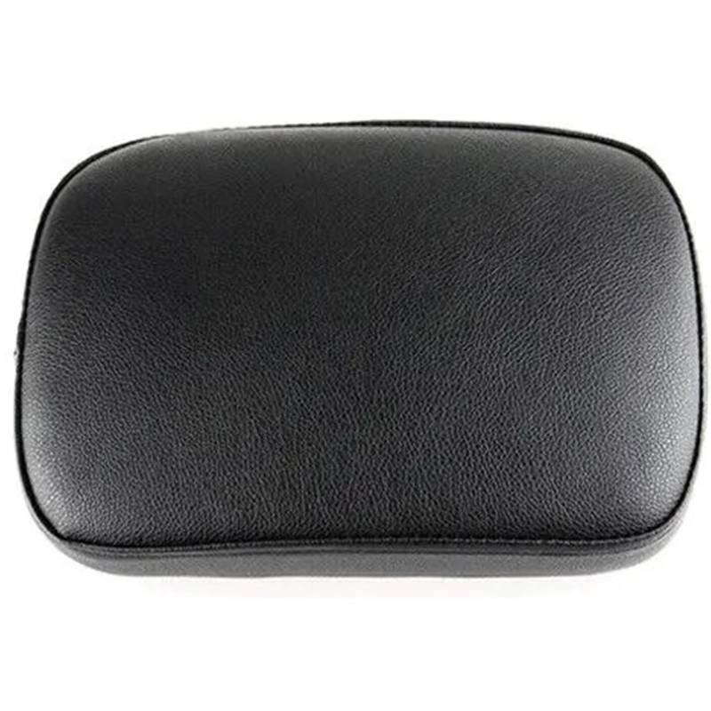 XFYESL Sitzbezüge Motorrad Hinten Passagier Sozius Pad Rechteckigen 8 Saugnäpfe Fit Für Harley 883 1200 Chopper Dyna Hitzeschild(Black No Pattern-1PC) von XFYESL
