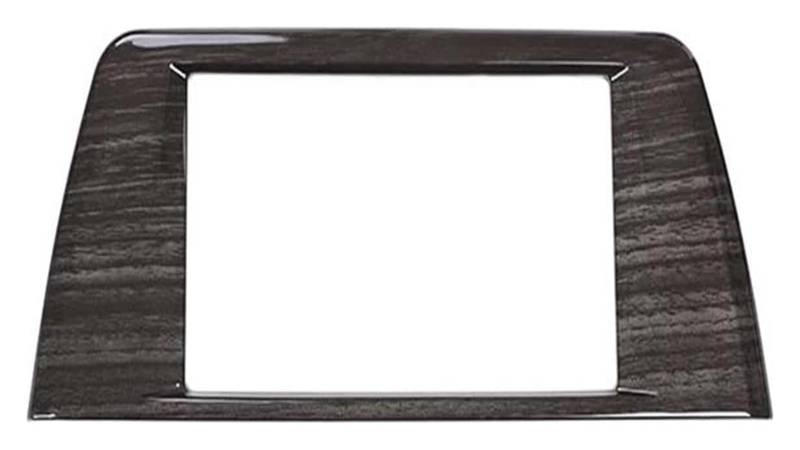 Für B&MW X1 F48 2016-2019 Dekorationsplatte ABS Kohlefaser Auto Mittelkonsole Navigationsbildschirm Rahmenabdeckung Verkleidung Autoverkleidung(Black Wood Grain) von XGHGZPLPYG
